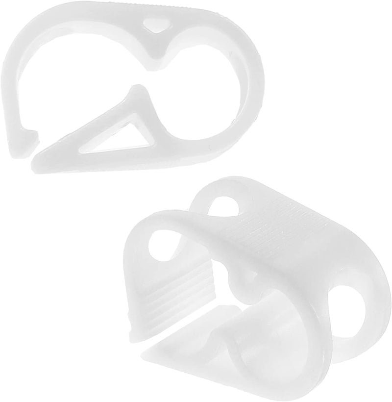 BokWin 2PCS Plastic Tubing Clamps Adjustable Tube Clamp, 1/4"-1/2" Tube OD Shut Off Hose Clamp Water Flow Control Tube Clip Pipe for Control Wine Beer Bottle and Infusion Bottle - Image 1